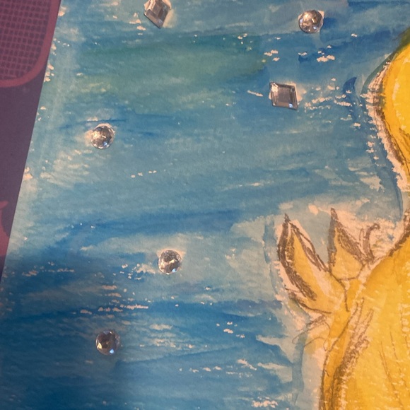 “Don’t forget to dance in the rain!” Hand painted watercolor on paper. - Picture 3 of 3